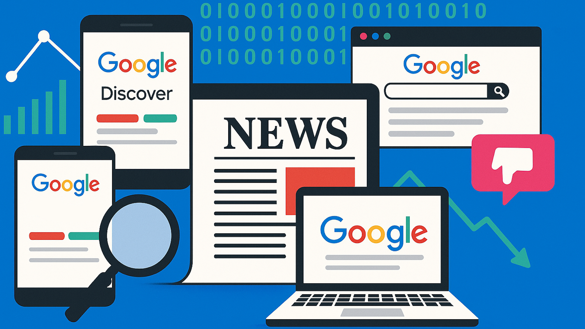 การเข้าชมข่าวจาก Google ในสำนักพิมพ์มีความนิ่ง แต่ไม่ใช่การค้นหาแบบดั้งเดิม